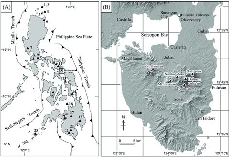 Volcanoes In The Philippines Map