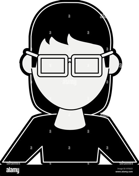 Geek Woman Avatar Stock Vector Image And Art Alamy