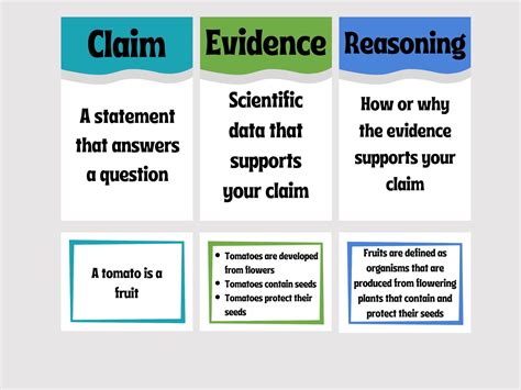 Claim Evidence Reasoning Classroom Posterr Etsy