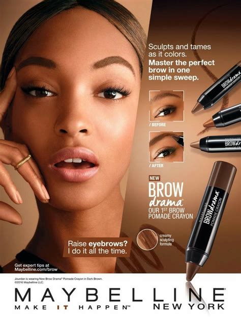 Jourdan Dunn Maybelline New York Cosmetics Advertisement
