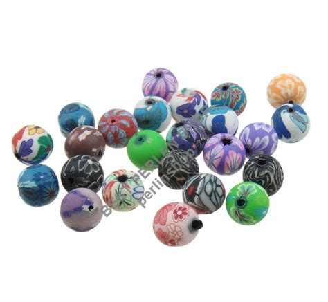 Brillen bastel vorlage / schmuck: 25 perle fimo polymer clay TONDO 12mm MISTO COLORI realizzerà beads Best r125c | eBay