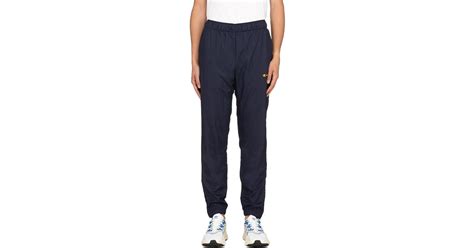 Champion Synthetic Nylon Warm Up Pants In Navy Blue For Men Lyst