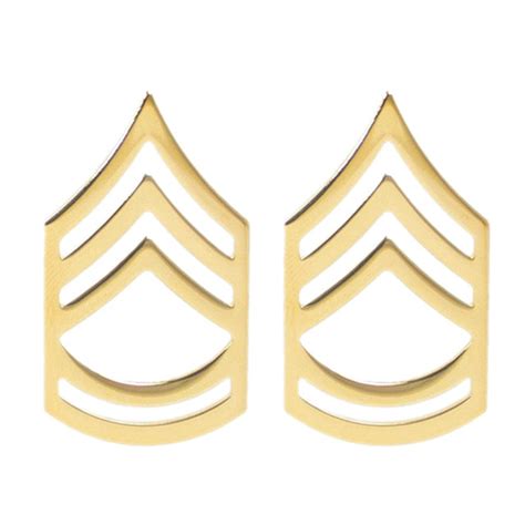 Us Army Sergeant First Class Sfc Collar Ranks Gold Stars N