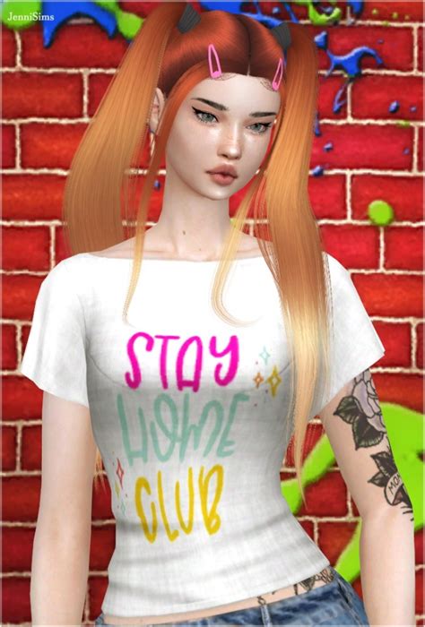 Stay Home Top At Jenni Sims Sims 4 Updates