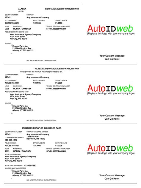 Printable fake car insurance cards from fake car insurance card , image source: The wonderful Insurance Card Template - Fill Online ...