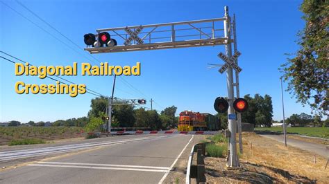 Diagonal Railroad Crossings Part 2 Youtube