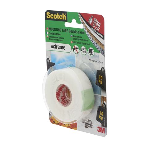 Scotch White Mounting Tape L15m W19mm Departments Diy At Bandq