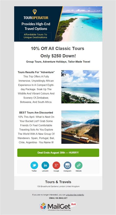 6 Best Agencies Email Templates For Trade And Travel Agencies Formget