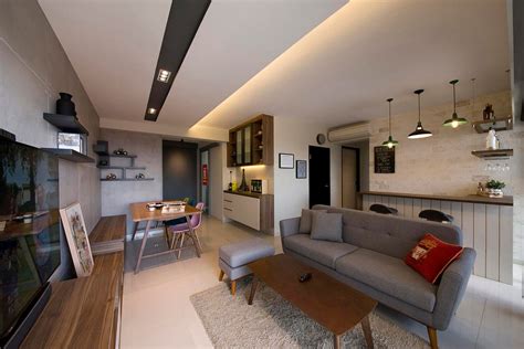 House Tour 30k Scandi Style Hdb Flat With Two Custom Feature Walls