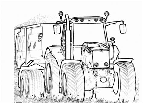 Kolorowanka Traktor Ferguson Z Przyczep Do Druku I Online