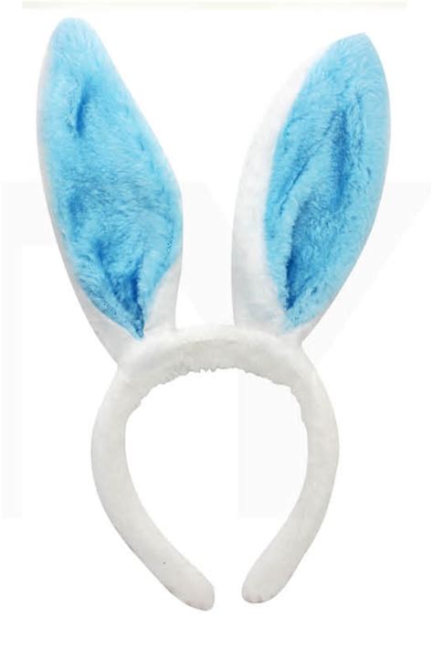 Bunny Rabbit Ears Headband Fluffy Furry Easter Adult Child White And