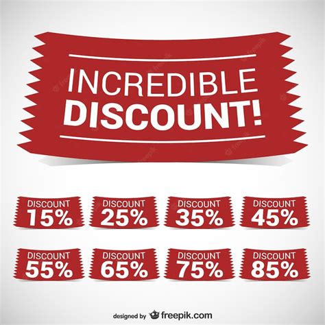 Free Vector Incredible Discount Banners