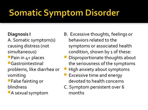 Somatic Symptom And Related Disorders For Ncmhce Study