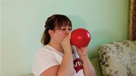 Bbw Hot Girl Blowing Up Huge Balloonblowtopop Bbwbigasschubbygirl