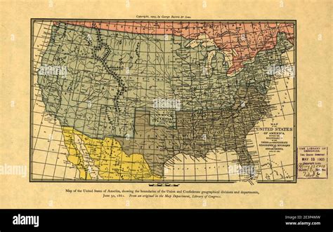 Map Of The United States Of America Showing The Boundaries Of The Union