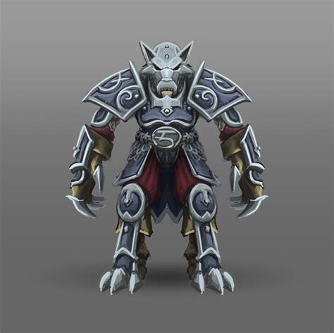 Arthur Lorenz World Of Warcraft Racial Class Armor Design Worgen