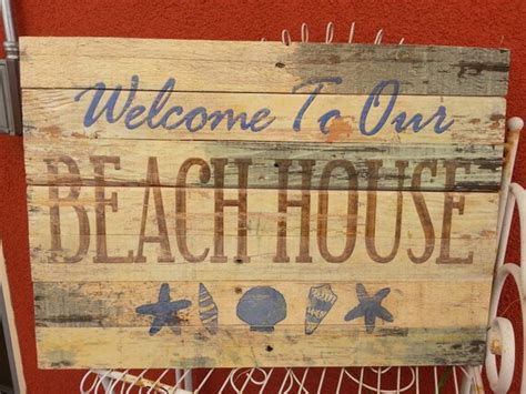 Welcome To Our Beach House Rustic Wooden Sign By Signs2remember