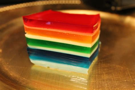 Jello Ribbon Cake Rainbow For St Patricks Day Low Carb Treats