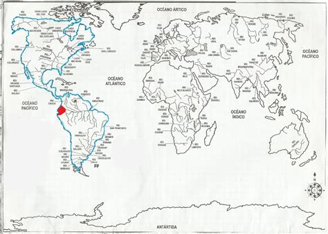 Mapa Mudo Hidrográfico Argentina Mapa Mudo