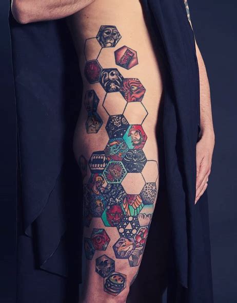 Hexagon Tattoo Project Martin Dobson Thingsandink