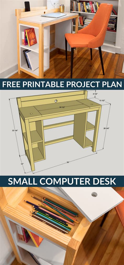 Computer Desk Blueprints Star7 Furniture
