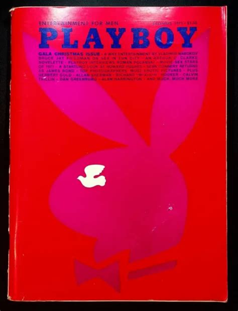 Vintage Playboy Magazine December 1971 Roman Polanski Christmas