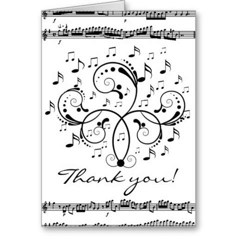 Thank You Music Thank You Greeting Cards Music Greeting