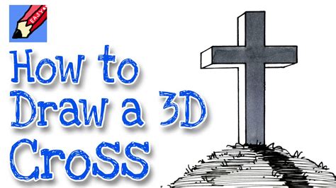 How To Draw A Cross In 3d Youtube
