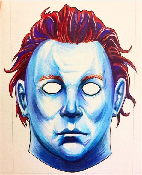 Michael Myers Mask Drawing