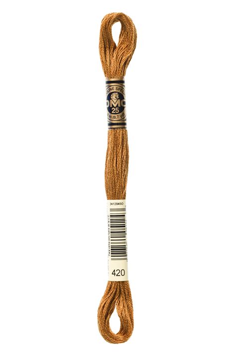 Get unlimited access to hundreds of free patterns. DMC Embroidery Floss Number 420 Dk Hazelnut Brown