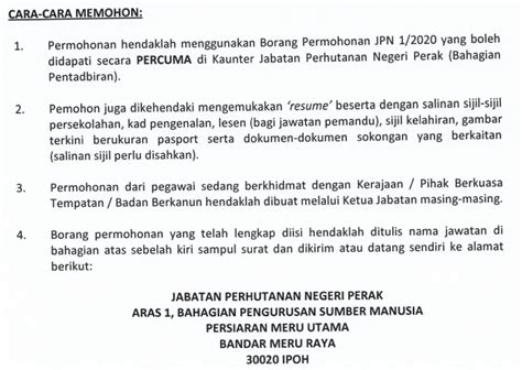 Established in 1900 and was responsible to the state government in administering the state's forest resources. Jawatan Kosong Jabatan Perhutanan Negeri Perak 2020