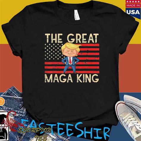 Official Ultra Maga Funny Great Maga King Pro Trump T Shirt Hoodie