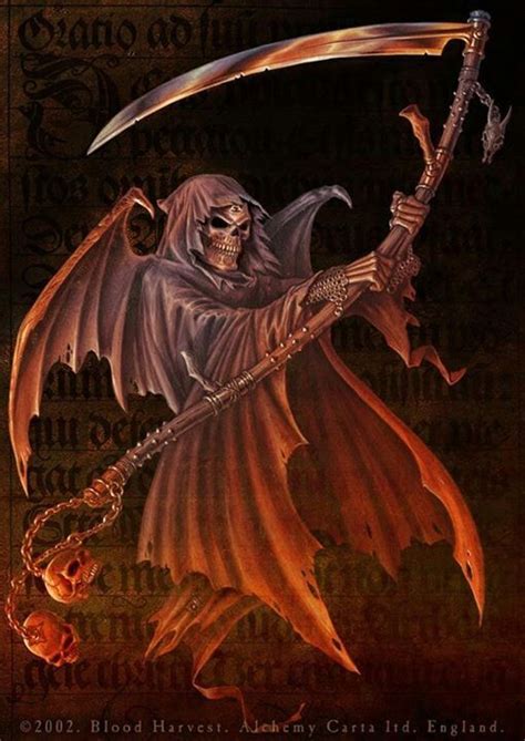Blood Harvest ~ Alchemy Gothic Art Grim Reaper Grim
