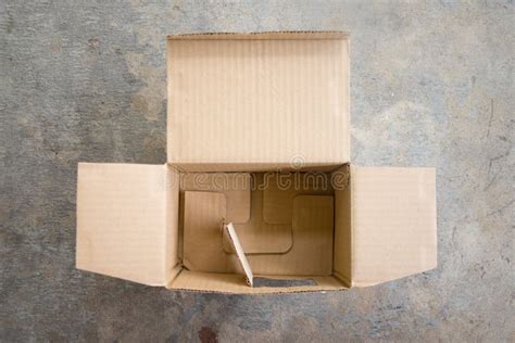 Open Cardboard Box Stock Image Image Of T Cardboard 90221067