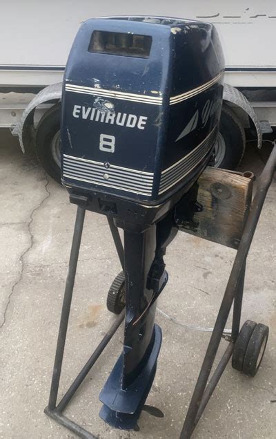 8 Hp Evinrude Outboard Sailboat Motor