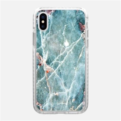Casetify Iphone X Impact Case Oceanic Blue Marble By Overstand