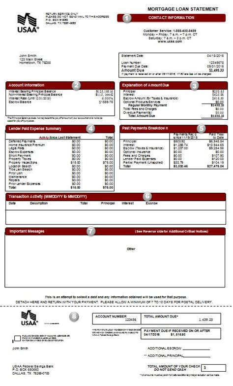 Usaa Bank Statement Template