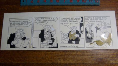 bringing up father jiggs and maggie daily strip original art 9 24 1977 kavanagh ebay