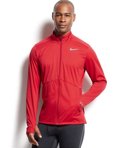 Lyst Nike Element Shield Full Zip Jacket In Red For Men