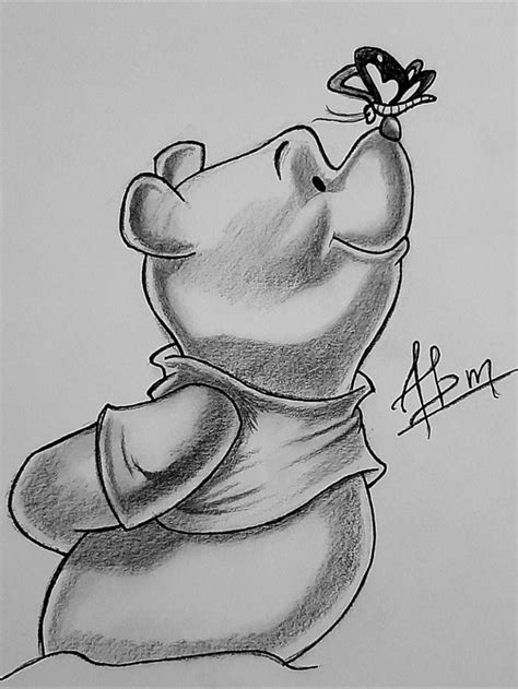 Winnie The Pooh Drawing Cartoon Pencil Sketches Disney Character