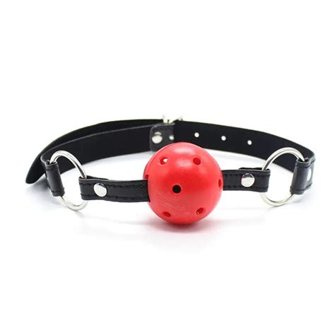 Adult Games Open Mouth Gag Ball For Women Couples Pu Leather Mouth Gag