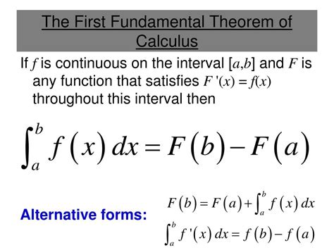 Ppt Section 44 The Fundamental Theorem Of Calculus Powerpoint