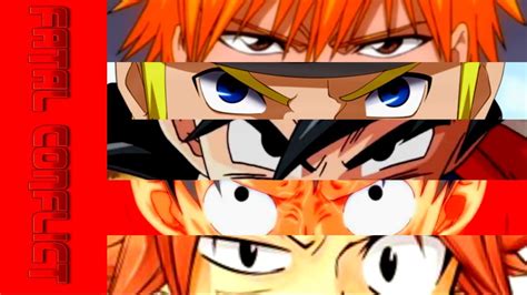 Goku Vs Naruto Luffy Ichigo And Natsu Animation Shounen Strike