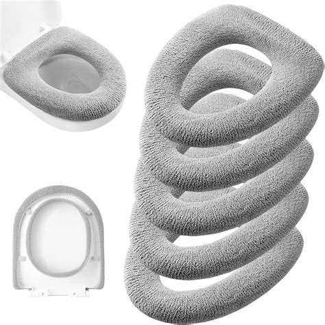 Warm N Comfy Soft Toilet Seat Cover Plush Thick Fabric