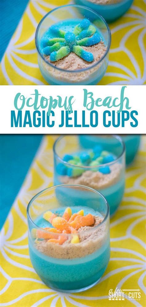 See more ideas about desserts, dessert recipes, delicious desserts. Octopus Beach Magic Jello Cups | Recipe | Jello cups, Fun ...