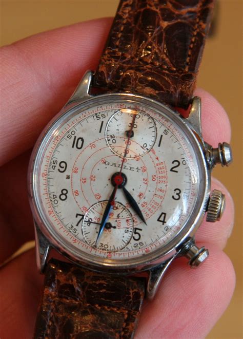 Living With The Past: Week With 1940's Vintage Gallet Chronograph Watch ...