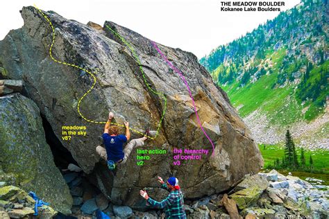 Topos A Bouldering Guide To Kokanee Lake Boulders In Nelson Bc