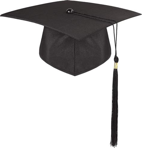 Unisex Adult Graduation Cap With Tassel Black Cap Costume