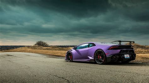 Purple Lamborghini Huracán Backiee