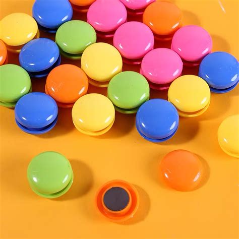 Customised Magnetic Push Pins Fridge Plastic Magnet Button For